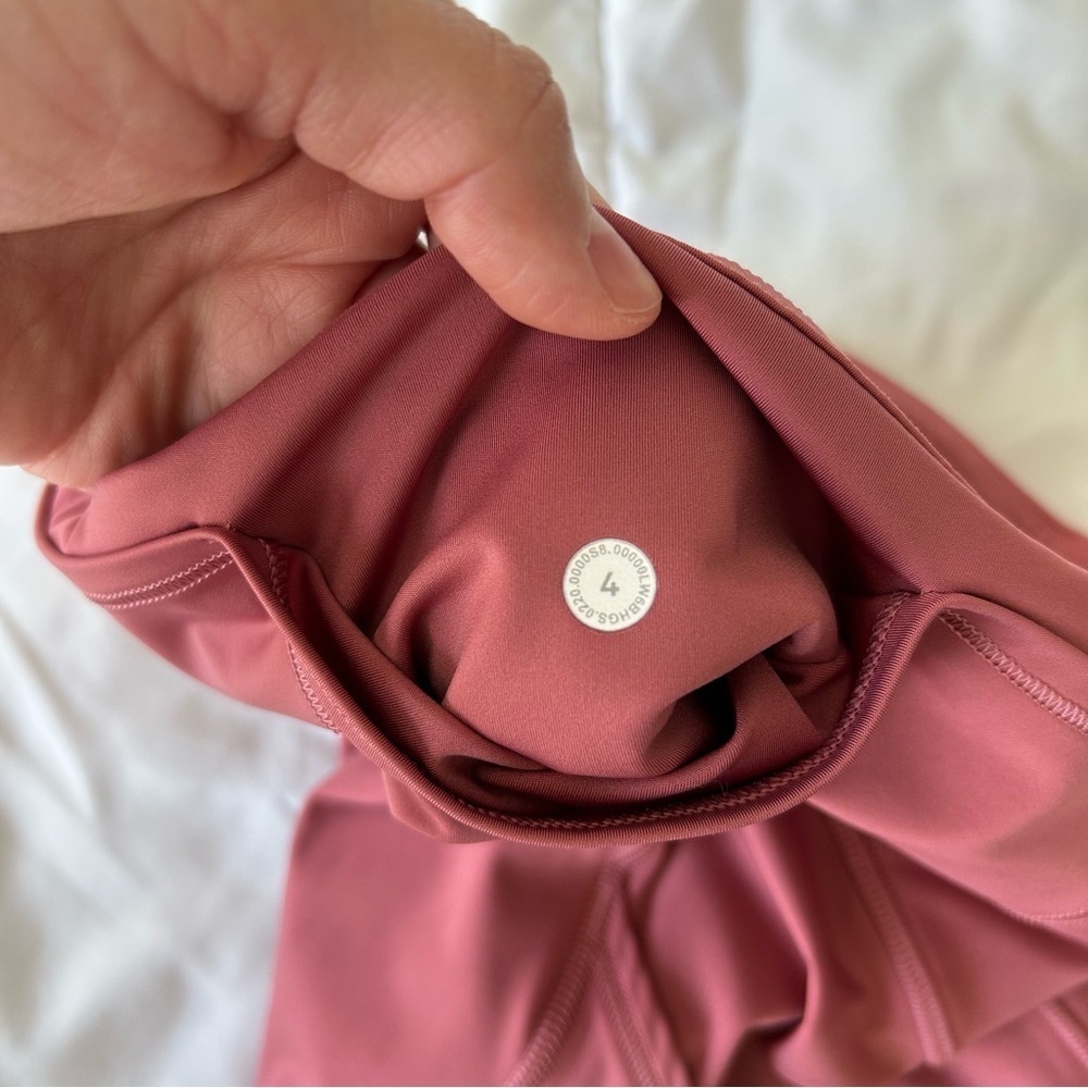 Lululemon Fast and Free Crop II *Non-Reflective Cool pink 4 - Picture 14 of 15